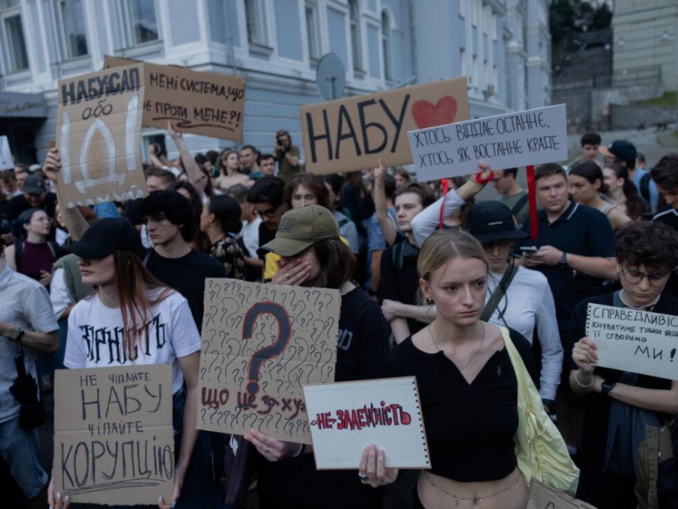 Proteste gegen neues Korruptionsgesetz in der Ukraine
