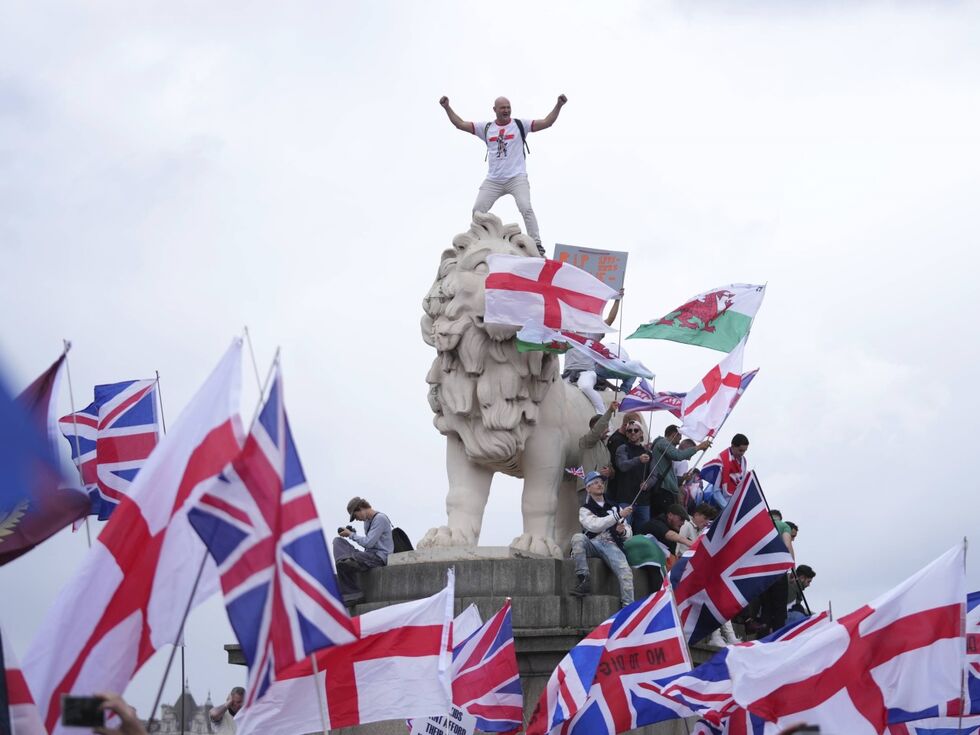 Rechtsruck in Großbritannien? London erlebt größten Protest der Nationalisten seit Jahrzehnten