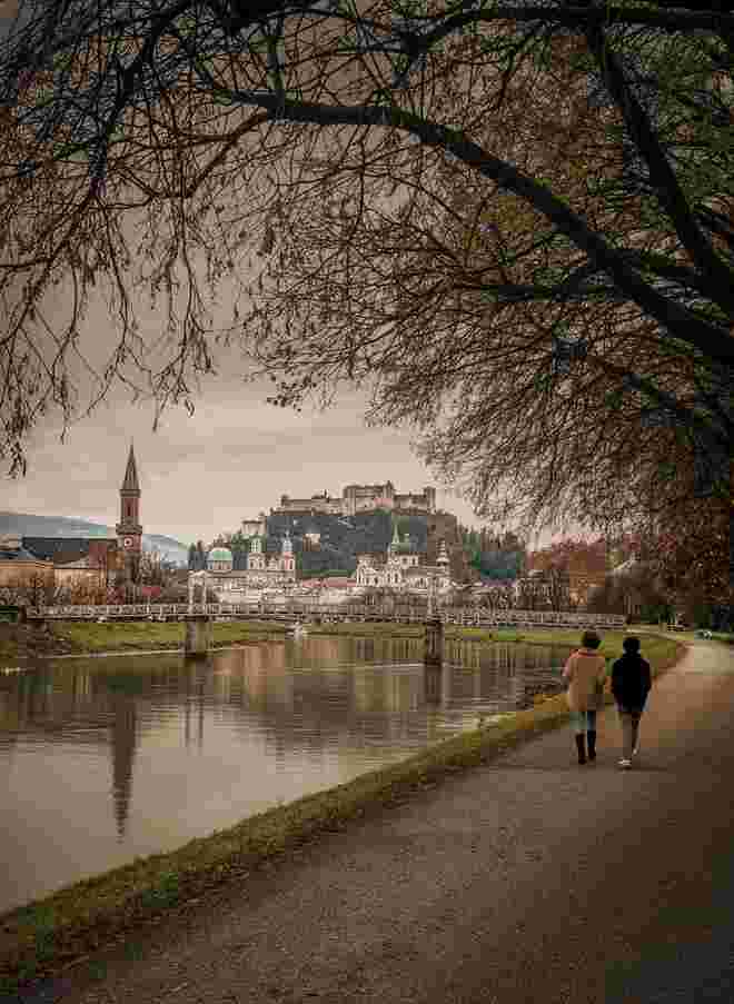 Spaziergang an der Salzach