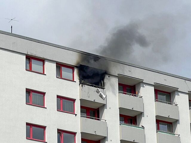 Die Wohnung brannte komplett aus.  