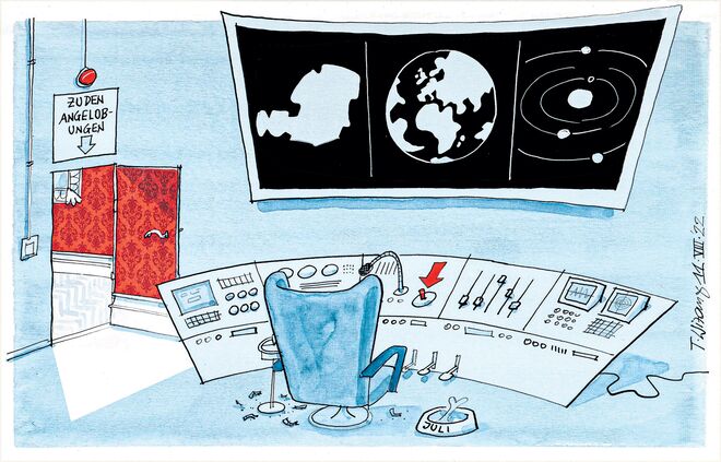 Hinter der Tapetentür...