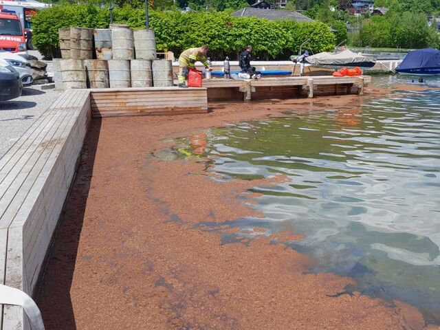 Tickende Umweltbombe geborgen &#8211; aber eine große Menge an Altöl ist dennoch in den Wolfgangsee gelangt.  