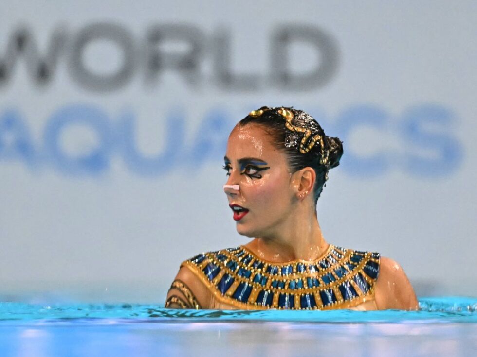 Synchronschwimmerin V. Alexandri im Technik-Solobewerb WM-4.