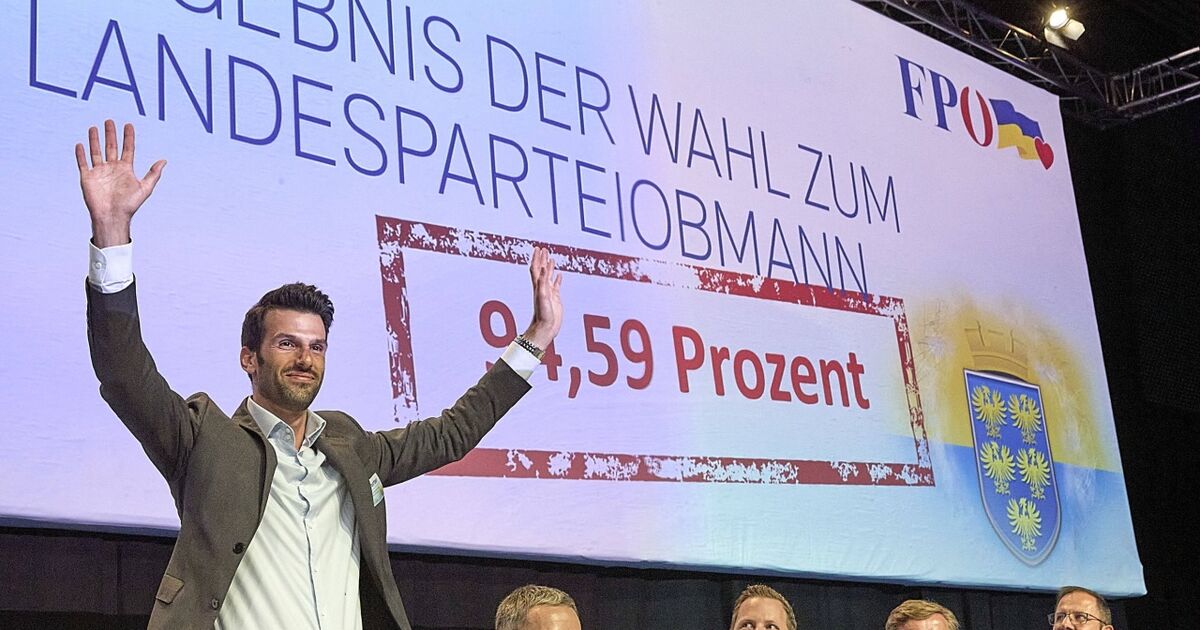 Udo Landbauer erstmals zum Landesparteichef der FPÖ Niederösterreich ...