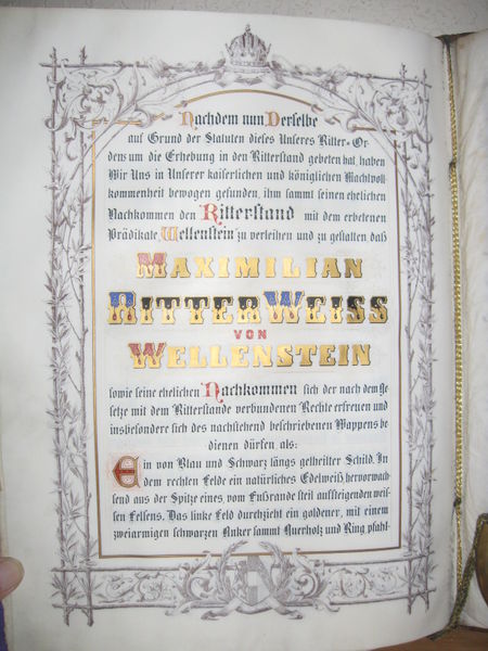 Datei:Lasser von Zollheim Ritterstandsdiplom Weiss 5.JPG