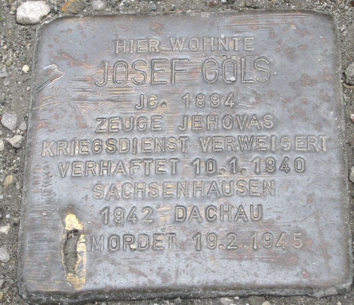 Datei:Stolperstein Josef Göls.jpg