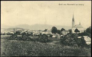 Neumarkt Pfarrkirche historische Ansichtskarte um 1908.jpg