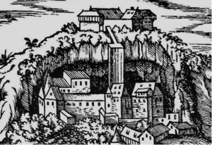 Holzschnitt Stein an der Traun 1560.png