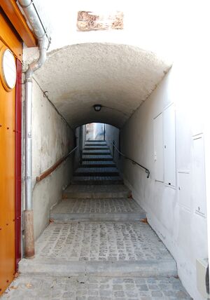 Beginn der Lemonigasse im Zentrum von Mauterndorf.jpg