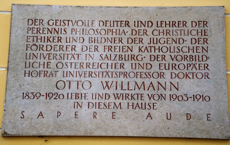 Datei:Gedenktafel Otto Willmann.jpeg