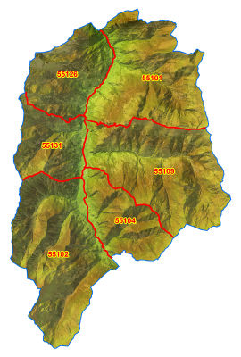 Katastralgemeinden in Großarl