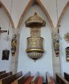 Sehr schöne Verkündigungskanzel in der Pfarrkirche Zell am Moos.JPG