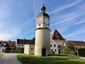 Uhrturm auf der Burganlage Burghausen.jpg
