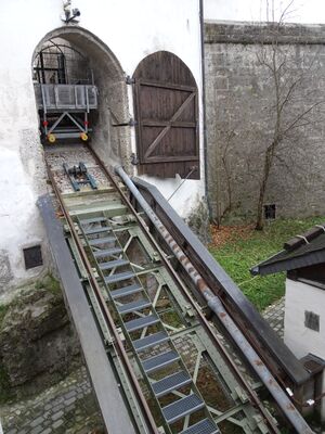 Reißzug Reißzugpforte nächst Höllenpforte in der Festung Hohensalzburg 2015.jpg