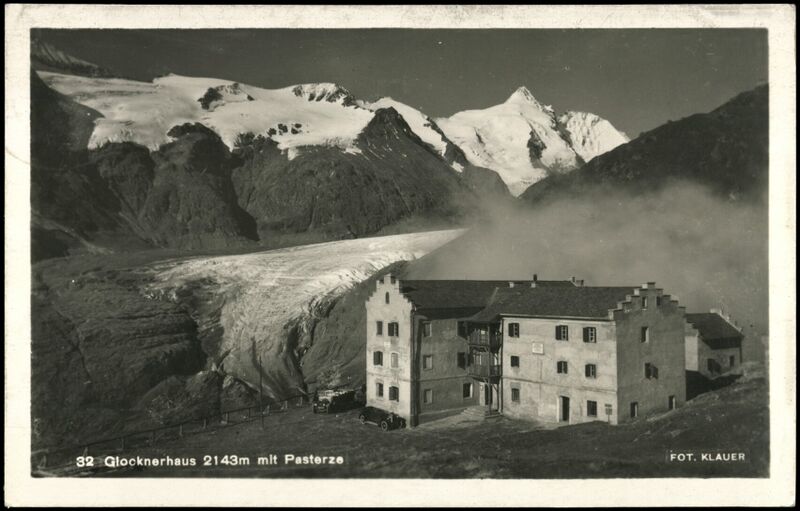 Datei:Glocknerhaus Gletscherstraße Pasterze 1932.jpg