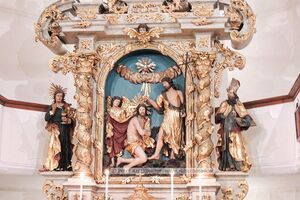 Filialkirche St. Johann am Berg Köstendorf Detail Köstendorf.jpg