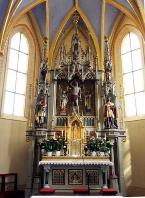 Pfarrkirche St. Sebastian in Hof, Altarfoto.jpg