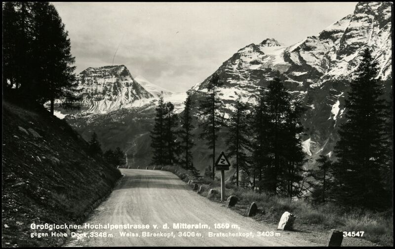 Datei:Großglockner Hochalpenstraße Mitteralm 1936.jpg