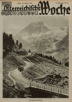 Nordrampe der Großglockner Hochalpenstraße mit Hoher Dock 1935.jpg