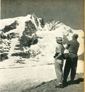 Großglockner Glocknerkees Kleinglocknerkees Pasterze 1955.jpg