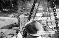 Besichtigung der Baustelle der Gletscherbahnen Kaprun im Februar 1964 02.jpg