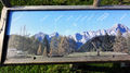 Ostblick zum Tennengebirge vom Karalm-Wetterkreuz, Panoramaschautafel.jpg