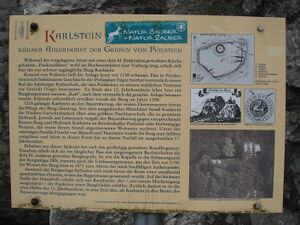 Karlstein, Infotafel im Burghof.JPG
