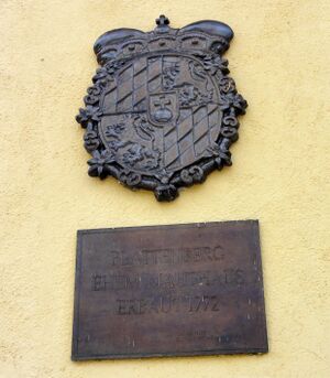 Inschrift beim ehemaligen Mauthaus in Plattenberg in Asten (Tittmoning).jpg