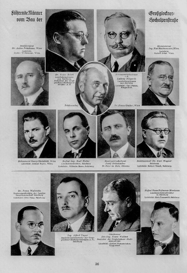 Persönlichkeiten im Zusammenhang mit dem Bau der Großglockner