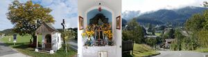 Schöffbaumkapelle, innen und Kapellen-Ausblick nach Fuschl.jpg