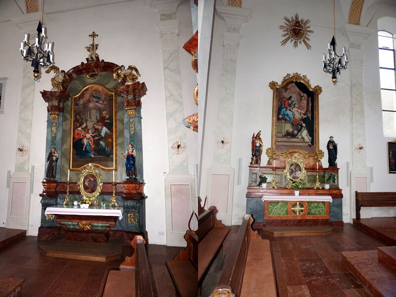 Datei:Pfarrkirche Taxenbach, Seitenaltäre.jpg