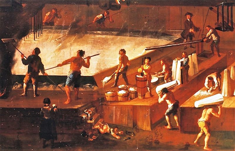 Datei:Perkufen Fuder Pfannhaus Fürstenzimmer Keltenmuseum Hallein.JPG