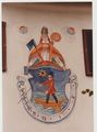 Sonnenuhr mit Ruderknecht im Wappen St. Wolfgang Markt 112 Adele Sungler.jpg