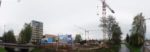 Panoramaaufnahme von der Baustelle Stadtpark Lehen, 11.4.2017.jpg
