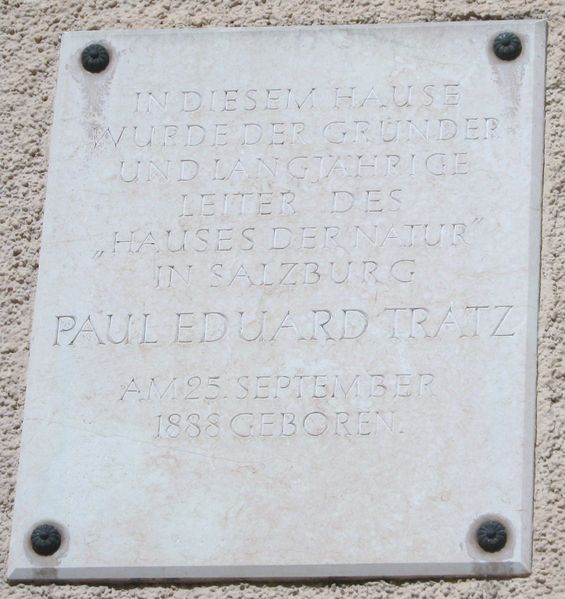 Datei:Gedenktafel Paul Eduard Tratz.jpg