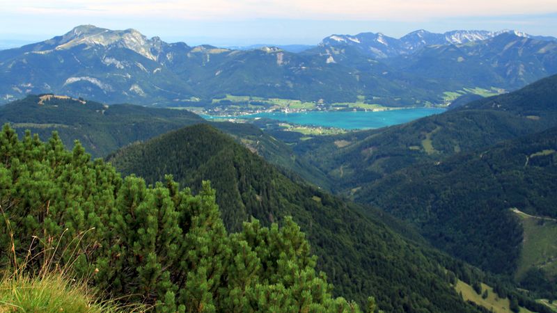 Datei:Osterhorn-Ausblick zum Wolfgangsee.jpg