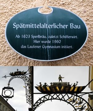Collage, Hausschild am ehemaligen Schifferwirt in Laufen.jpg