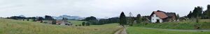 Panoramabild Ortschaft Schwandt in Thalgau-Enzersberg.JPG