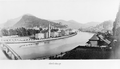 Altstadt Elisabethkai mit zweiter Franz Karl-Gehbrücke 1877 oder danach.png
