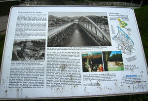 Lieferinger Kulturwanderweg, Schautafel Die Brücken über die Saalach.jpg