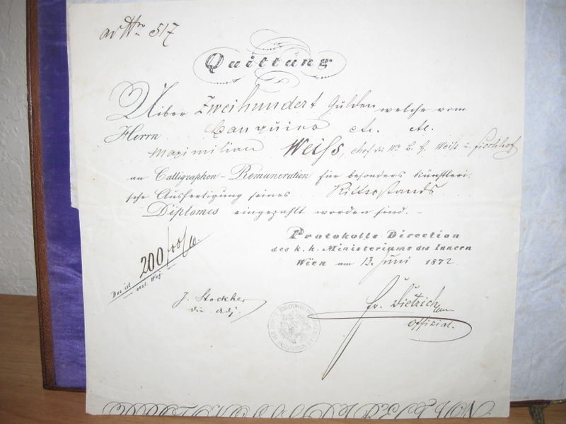 Datei:Lasser von Zollheim Ritterstandsdiplom Weiss 9.JPG