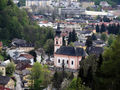 Stadtpfarrkirche Gnigl, Ansicht von der Schönen Aussicht aus.jpg