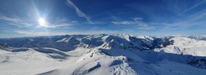 Südwestpanorama vom Schareckgipfel von Robert Gruber, Jänner 2020.jpg