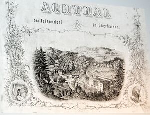 Alte Darstellung der Erzhütte im Achthal.jpg