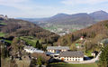 Dürrnbergausblick nach Norden, mit Bergwerksgebäuden in Vordergrund Kopie.jpg
