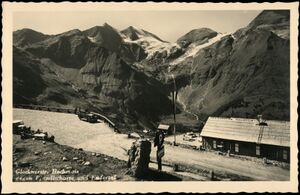 Hochmais Großglockner Hochalpenstraße Berghaus Lukashansl Pfandlscharten 1932.jpg
