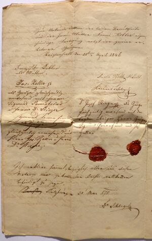 Heiratsvertrag Richard Schlegel und Amalia Kobler 1846 2.JPG