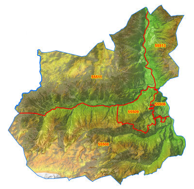 Katastralgemeinden in Werfen