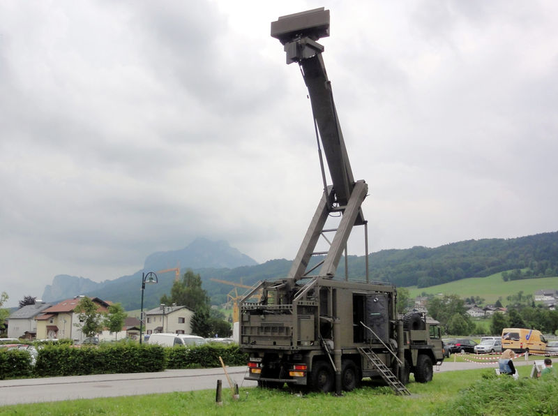 Datei:Mobiles Aufklärungs-Radargerät in Thalgau.jpg
