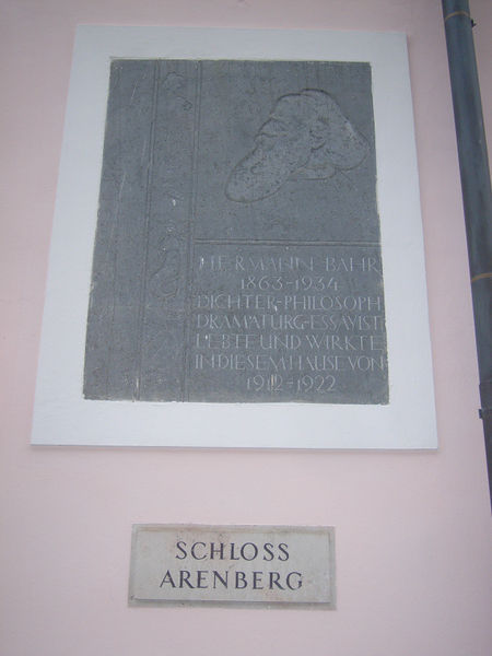 Datei:Erinnerungstafel an Hermann Bahr.jpg